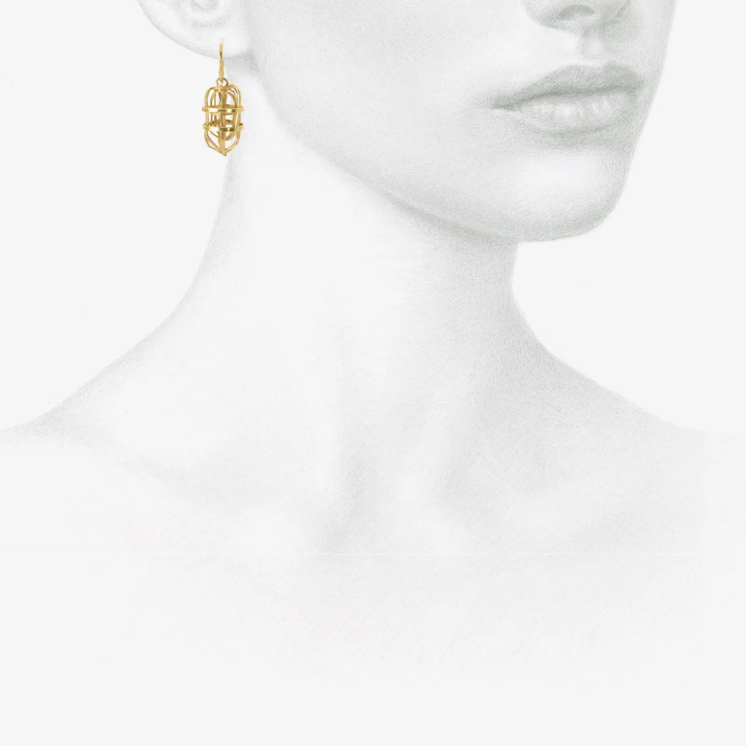 18k japanese lantern earrings