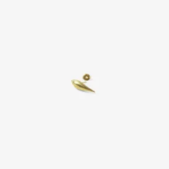 14k jumbo single slug stud