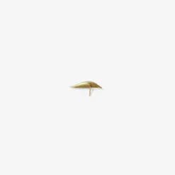 14k jumbo single slug stud