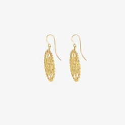18k lacy earrings with diamonds