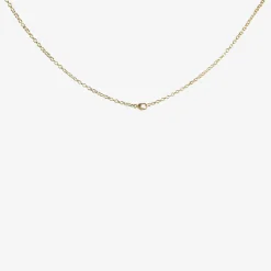 14k large eye love token necklace