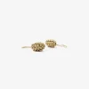 14k large raspberry earrings