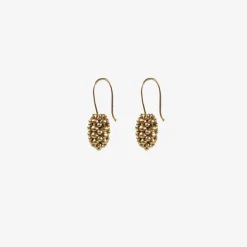 14k large raspberry earrings