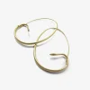 18k large snake hoops