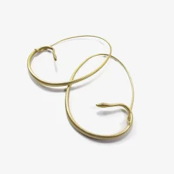 18k large snake hoops