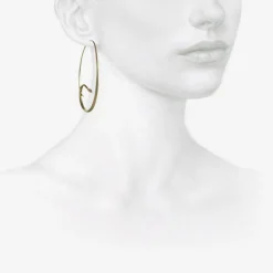 18k large snake hoops