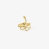 18k large snake ring