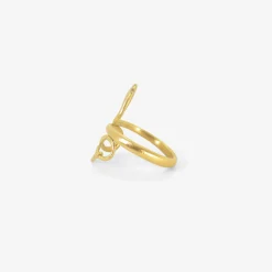 18k large snake ring