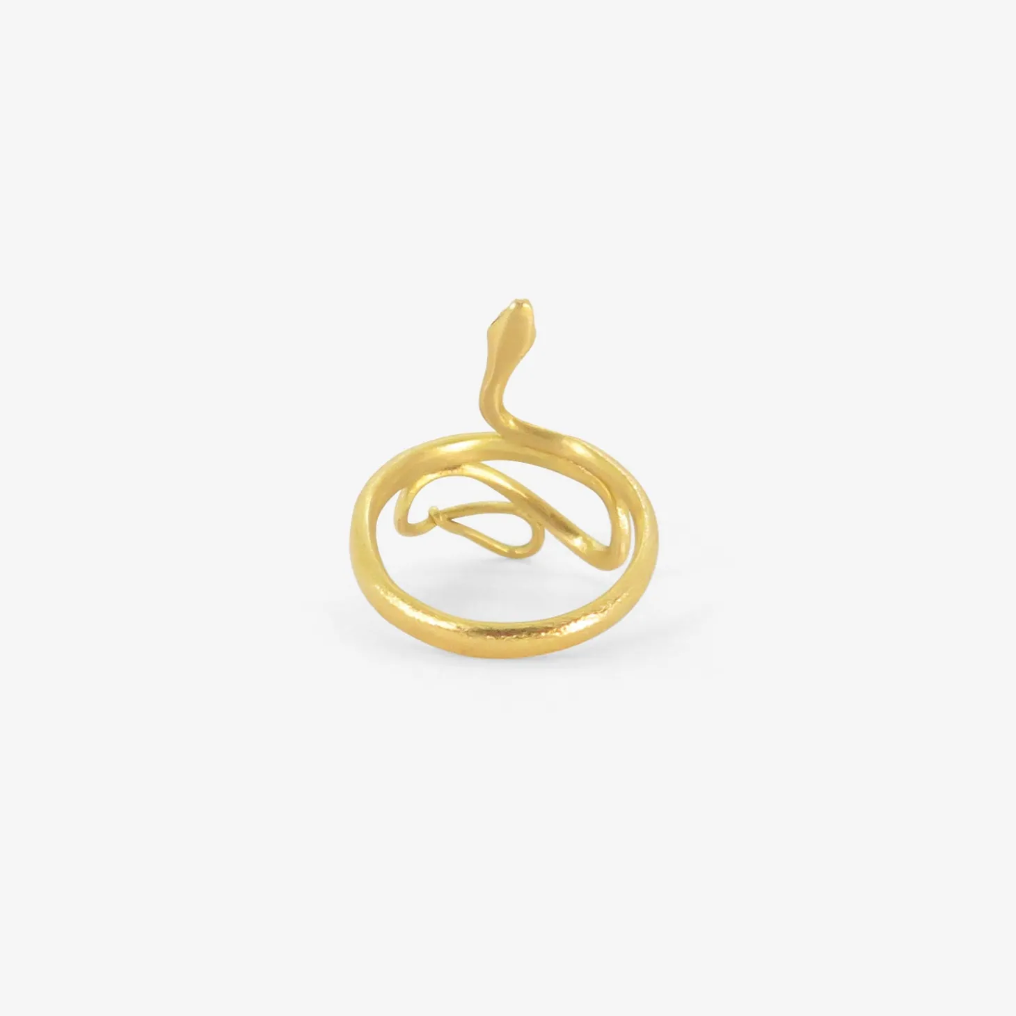 18k large snake ring