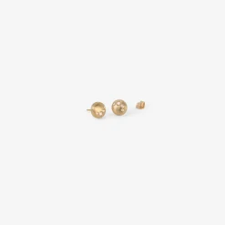 14k large snowy ledge studs with rose-cut diamonds, .18ct