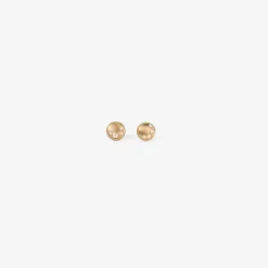 14k large snowy ledge studs with rose-cut diamonds, .18ct