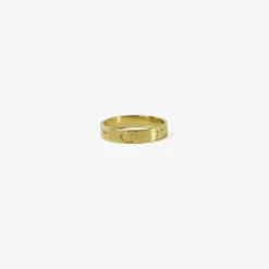 18k latin inscription band – “creare” – create, size 6
