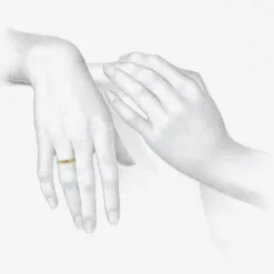 18k latin inscription band – “amor” – love