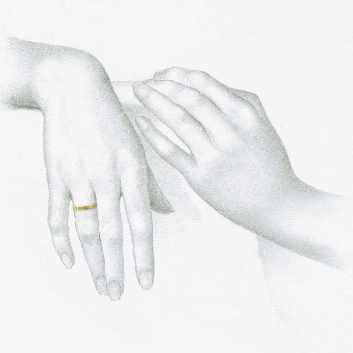 18k latin inscription band – “amor” – love