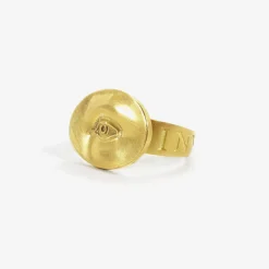 18k love token eye ring – “invigilare” – to watch over