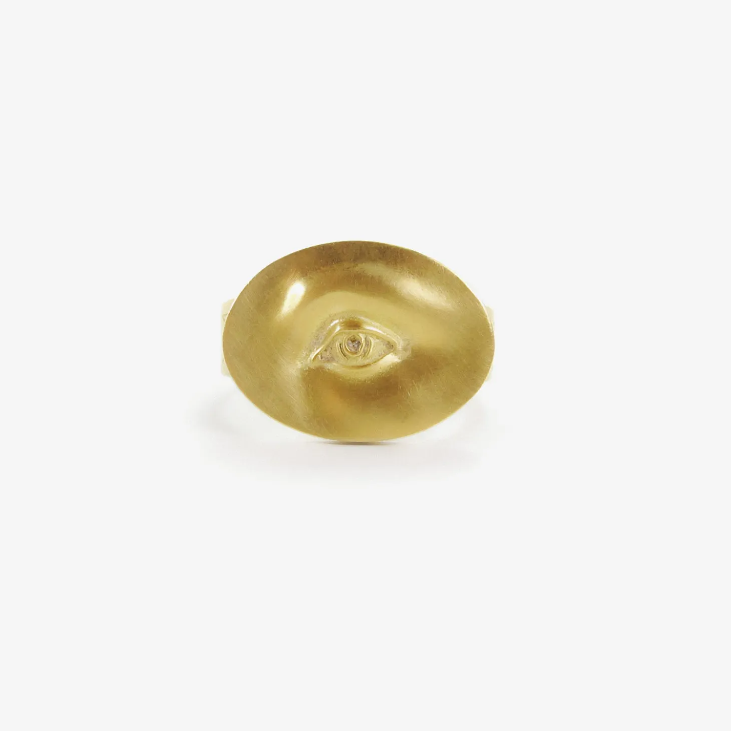 18k love token eye ring – “invigilare” – to watch over