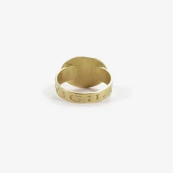 10k love token eye ring – “invigilare” – to watch over