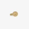 18k love token ring – “in medias res” – into the midst, size 7 1/2