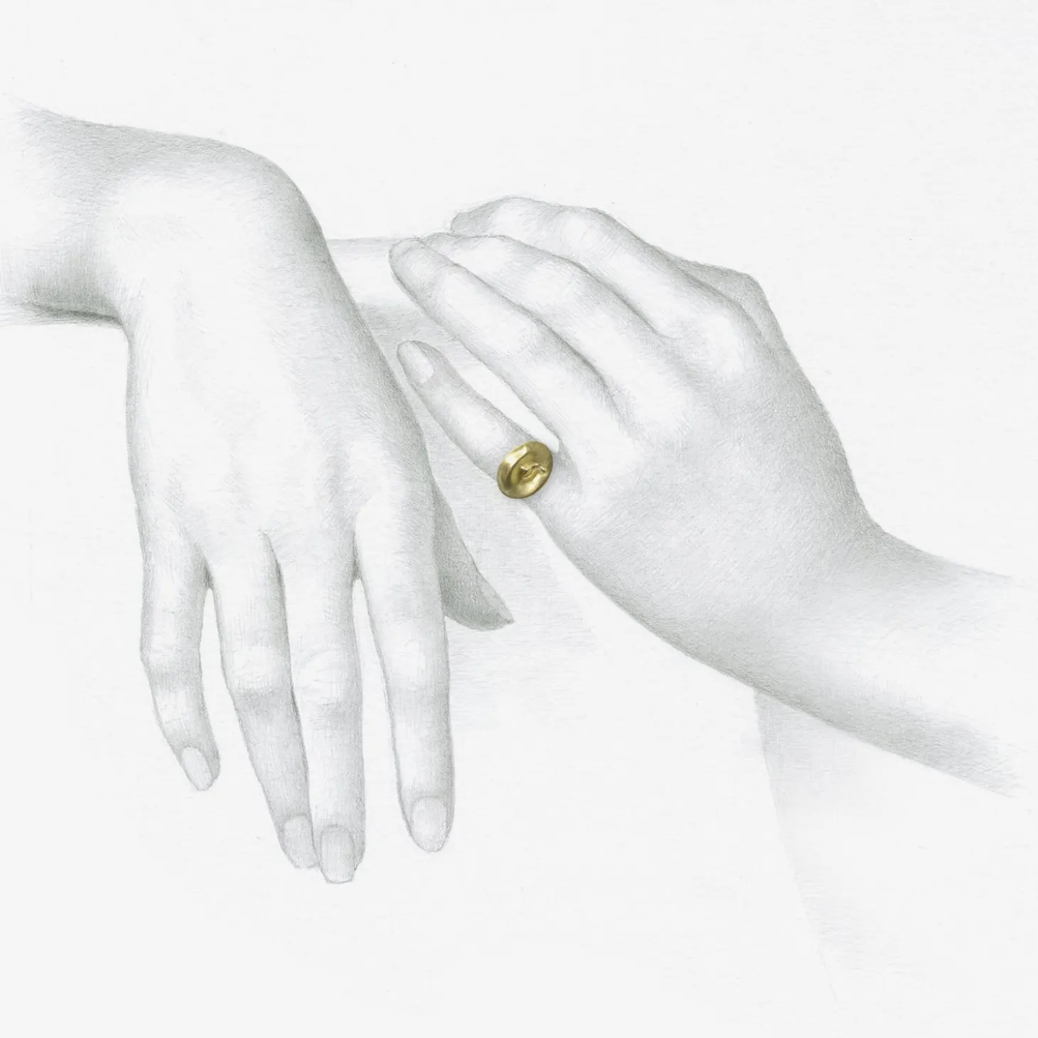 10k love token ring “nil nisi cruce” – nothing without suffering, size 7 1/4