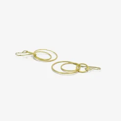 22k medium magnolia earrings