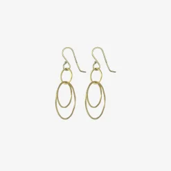 22k medium magnolia earrings