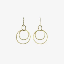 22k medium magnolia earrings