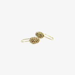 14k medium raspberry earrings