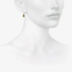 14k medium raspberry earrings