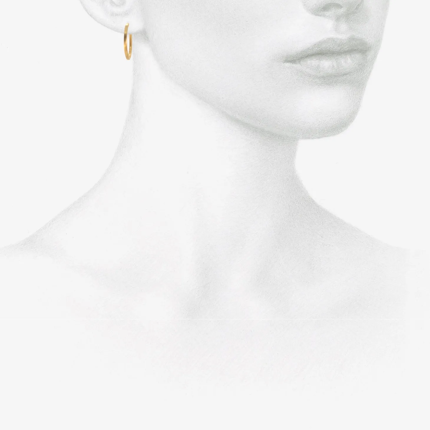 18k 16mm fairy hoops