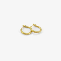 22k 16mm hinged hoop & hook earrings