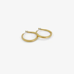22k 20mm hinged hoop and hook earrings
