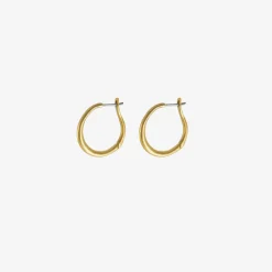 22k 20mm hinged hoop and hook earrings