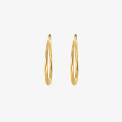 22k 40mm hinged hoop and hook earrings
