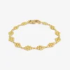 22k nona bracelet with fibula clasp