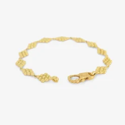 22k nona bracelet with fibula clasp