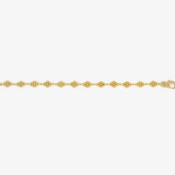 22k nona bracelet with fibula clasp