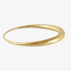 18k oval bangle
