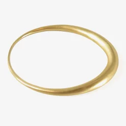 18k oval bangle