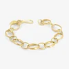 18k oval link chain bracelet
