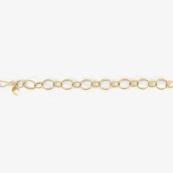 18k oval link chain bracelet