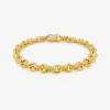 18k oversized signature chain bracelet