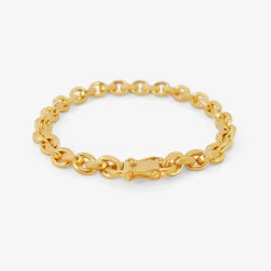 18k oversized signature chain bracelet