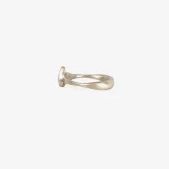 18k palladium & pear shaped clear diamond ring, 0.98ct