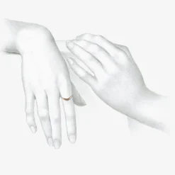 18k palladium shadow band
