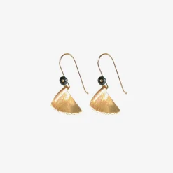 18k pink gold & black diamond moth wings