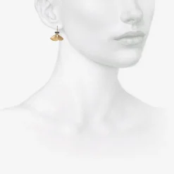 18k pink gold & black diamond moth wings
