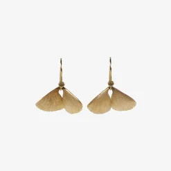 18k pink gold moth wings