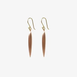18k pink gold plated large rice