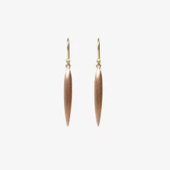 18k pink gold plated large rice