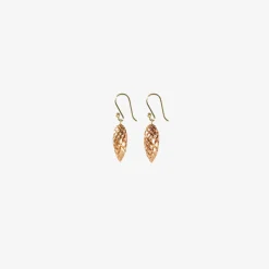 18k pink gold plated pinecones